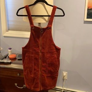 Red zipper dress